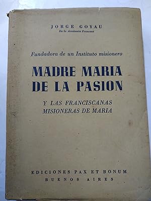 Bild des Verkufers fr Madre Maria de la Pasion zum Verkauf von Libros nicos