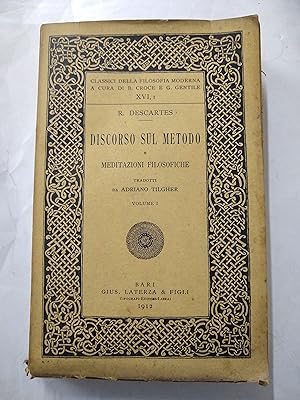 Imagen del vendedor de Discorso sul metodo e meditazioni filosofiche a la venta por Libros nicos