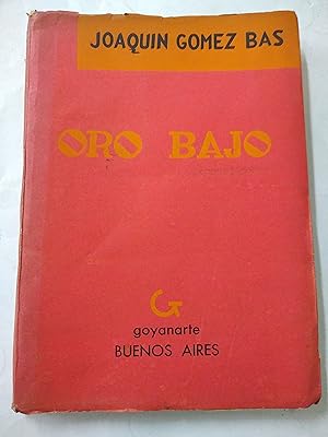 Image du vendeur pour Oro Bajo mis en vente par Libros nicos