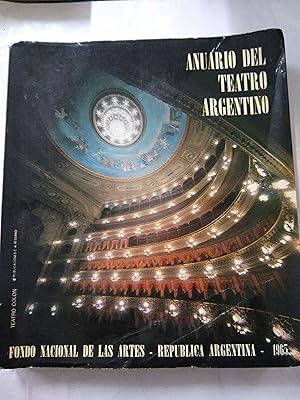 Seller image for Anuario del teatro argentino for sale by Libros nicos