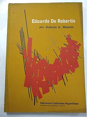 Immagine del venditore per Eduardo de Robertis venduto da Libros nicos