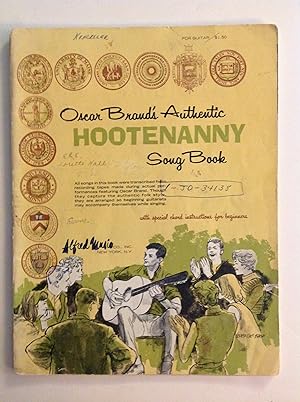 Seller image for Oscar Brand's Authentic Hootenanny Song Book (For Guitar): with special chord instructions for beginners for sale by The Bookery