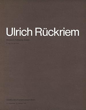 Ulrich Rückriem. Skulpturen 1968 - 1978.