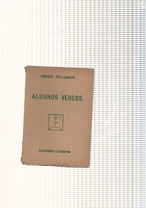 Seller image for Algunos versos for sale by El Boletin