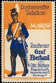 Seller image for Reklamemarke Graf Eberhard Zigarette for sale by Veikkos