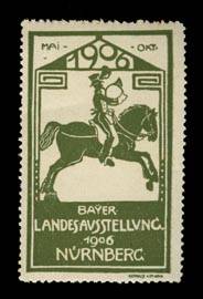 Seller image for Reklamemarke Bayerische Landesausstellung for sale by Veikkos