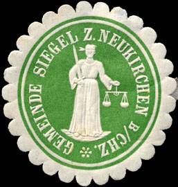 Bild des Verkufers fr Siegelmarke Gemeinde Siegel zu Neukirchen zum Verkauf von Veikkos