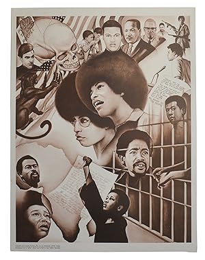 Collection of nine Black Power posters featuring the artwork of George 8X Stewart