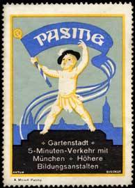 Seller image for Reklamemarke Gartenstadt Pasing for sale by Veikkos