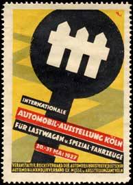 Image du vendeur pour Reklamemarke Internationale Automobil - Ausstellung mis en vente par Veikkos