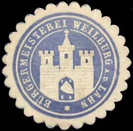 Seller image for Siegelmarke Bürgermeisterei Weilburg an der Lahn for sale by Veikkos