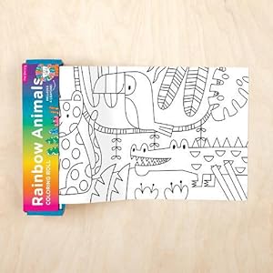 Bild des Verkufers fr Rainbow Animals Mini Coloring Roll zum Verkauf von Grand Eagle Retail