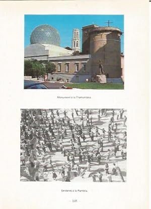 Bild des Verkufers fr LAMINA 27097: Monumento a la Tramuntana y sardanas en la Rambla zum Verkauf von EL BOLETIN