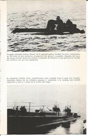 Imagen del vendedor de LAMINA 27049: Torpedo Maiale y submarino Iride a la venta por EL BOLETIN