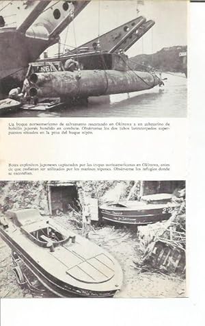 Imagen del vendedor de LAMINA 27052: Buque norteamericano rescatado en Okinawa y botes explosivos de Japon a la venta por EL BOLETIN