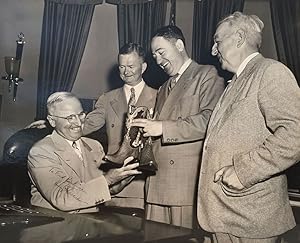 [President Harry Truman Receives a Gift of Cowboy Boots]