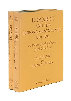 Immagine del venditore per Edward I and the Throne of Scotland: 1290-1296. 2 volumes venduto da The Lawbook Exchange, Ltd., ABAA  ILAB