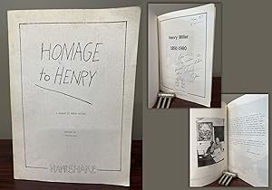 HOMAGE TO HENRY. Inscribed