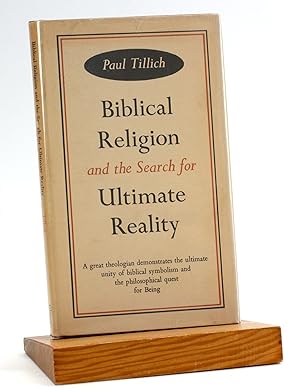 Immagine del venditore per BIBLICAL RELIGION AND THE SEARCH FOR ULTIMATE REALITY venduto da Arches Bookhouse