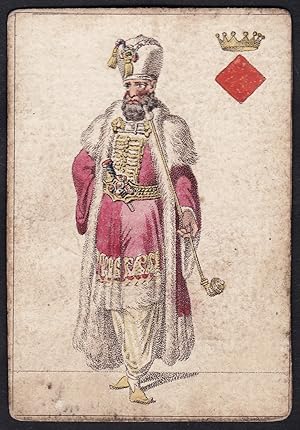 (Karo König) / (King of diamonds) - transformation playing card / Spielkarte / carte a jouer