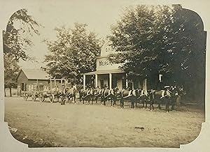 Antique Photograph NAPA VALLEY TEN MULE JERK LINE STAGECOACH WAGON Wine Related Cakebread Vineyar...