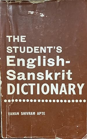 Image du vendeur pour The Student's English-Sanskrit Dictionary mis en vente par The Book House, Inc.  - St. Louis