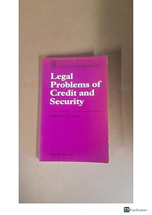 Seller image for Legal Problems of Credit and Security Professor R. M. Goode for sale by UK LAW BOOK SELLERS LTD