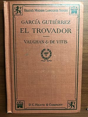 Imagen del vendedor de El Trovador a la venta por Rosario Beach Rare Books