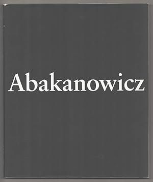 Bild des Verkufers fr Magdalena Abakanowicz zum Verkauf von Jeff Hirsch Books, ABAA