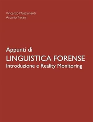 Bild des Verkufers fr Appunti di Linguistica Forense - Introduzione e Reality Monitoring -Language: italian zum Verkauf von GreatBookPrices