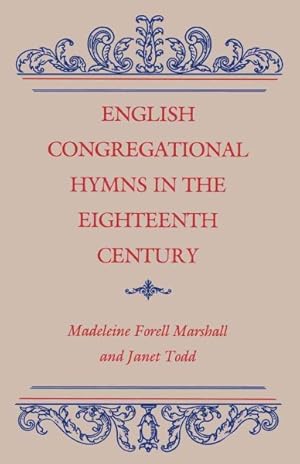 Immagine del venditore per English Congregational Hymns in the Eighteenth Century venduto da GreatBookPrices