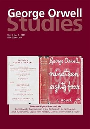 Bild des Verkufers fr George Orwell Studies Vol.3 No.2 zum Verkauf von GreatBookPrices