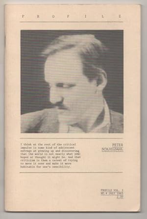 Immagine del venditore per Profile Vol. 3 No. 4 July 1983: Peter Schjeldahl venduto da Jeff Hirsch Books, ABAA