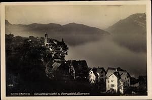 Ansichtskarte / Postkarte Beckenried Kt. Nidwalden Schweiz, Gesamtansicht und Vierwaldstättersee