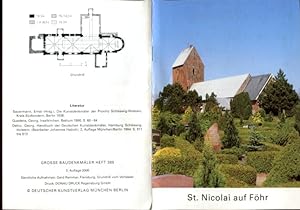 Bild des Verkufers fr St. Nicolai auf Fhr - eine Beschreibung dieses Friesendomes in Wort und Bild zum Verkauf von Bcher & Meehr