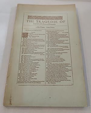 Imagen del vendedor de Hamlet: The Text of the First Folio 1623 (A Scolar Press Facsimile) a la venta por The Bookstore