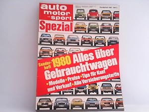 Bild des Verkufers fr Auto Motor und Sport - Spezial - Sonderheft 1980. zum Verkauf von Antiquariat Ehbrecht - Preis inkl. MwSt.