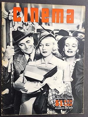 Rivista Cinema n.51 - 1938 - Copertina G. Rogers in Una Donna Vivace