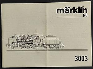 Libretto Istruzioni Marklin HO - 3003 - Modellismo Ferroviario