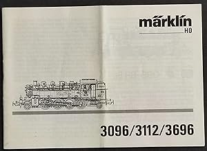 Libretto Istruzioni Marklin HO - 3096/3112/3696 - Modellismo Ferroviario