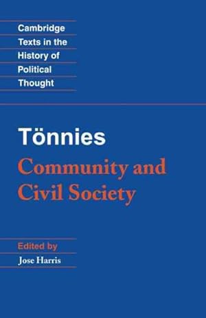 Imagen del vendedor de Community and Civil Society a la venta por GreatBookPrices