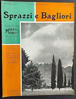 Rivista Sprazzi e Bagliori n.4 - 1935 - ritardo Combustione Motori a Nafta