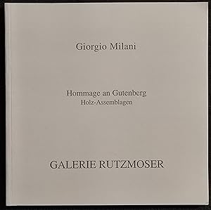 Seller image for Giorgio Milani - Hommage an Gutenberg - Holz-Assemblagen - 2001 for sale by ADe-Commerce