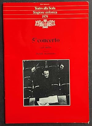 Teatro alla Scala Stagione Sinfonica 1979 - 5° Concerto