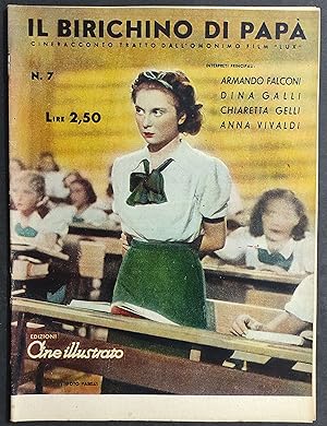 Cineracconto Il Birichino di Papà - n.7 - Tratto dal Film "Lux" - Ed. Cine Illustrato