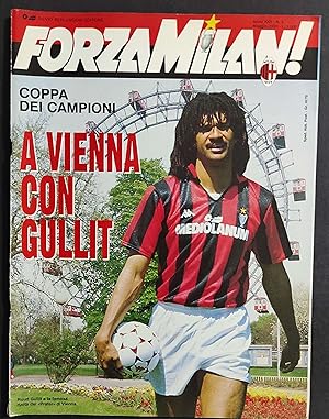 Rivista Forza Milan n.5 - 1990 - A Vienna con Gullit