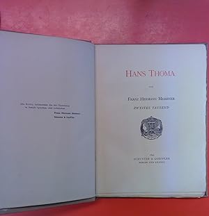 Bild des Verkufers fr Das Knstlerbuch - Band IV: Hans Thoma zum Verkauf von biblion2