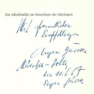 Der Schriftsteller im Kreuzfeuer der Ideologien. (= Bücherei der Salzburger Hochschulwochen).