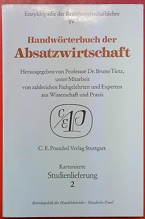 Image du vendeur pour Handwrterbuch der Absatzwirtschaft. Kartonierte Studienlieferung 2: Betriebspolitik der Handelsbetriebe - Haushalts-Panel mis en vente par biblion2