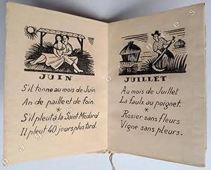 Un bouquet de proverbes pour les douze mois de l'an 1954.